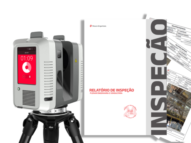 Plenum Inspeções — laser scanner e relatório